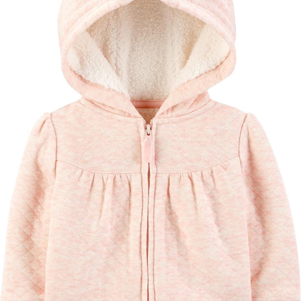 Simple Joys by Carter's Baby Hooded Sweater Jacket with Sherpa Linin